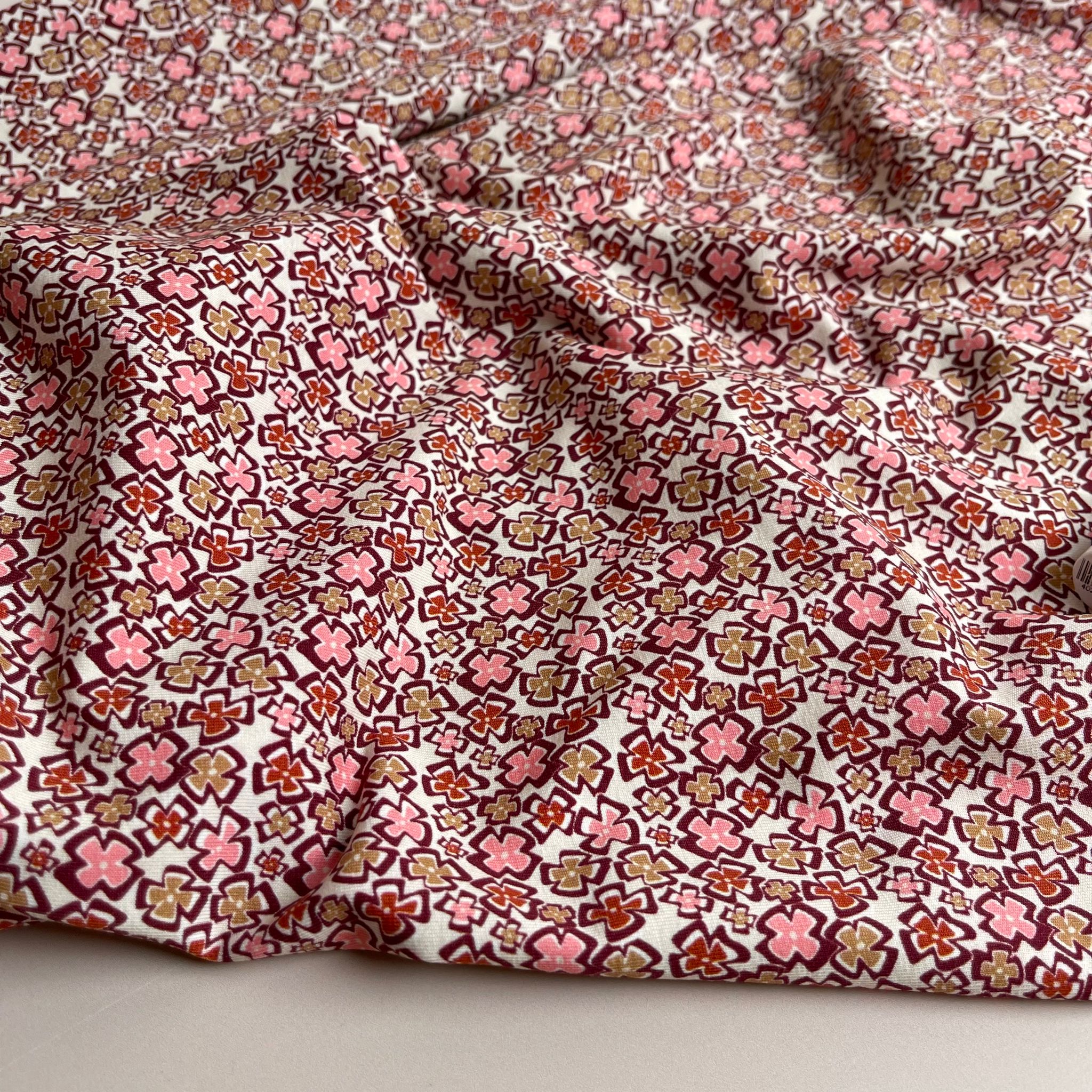 Danish Design - Pink Ditsy Floral Cotton Jersey Fabric