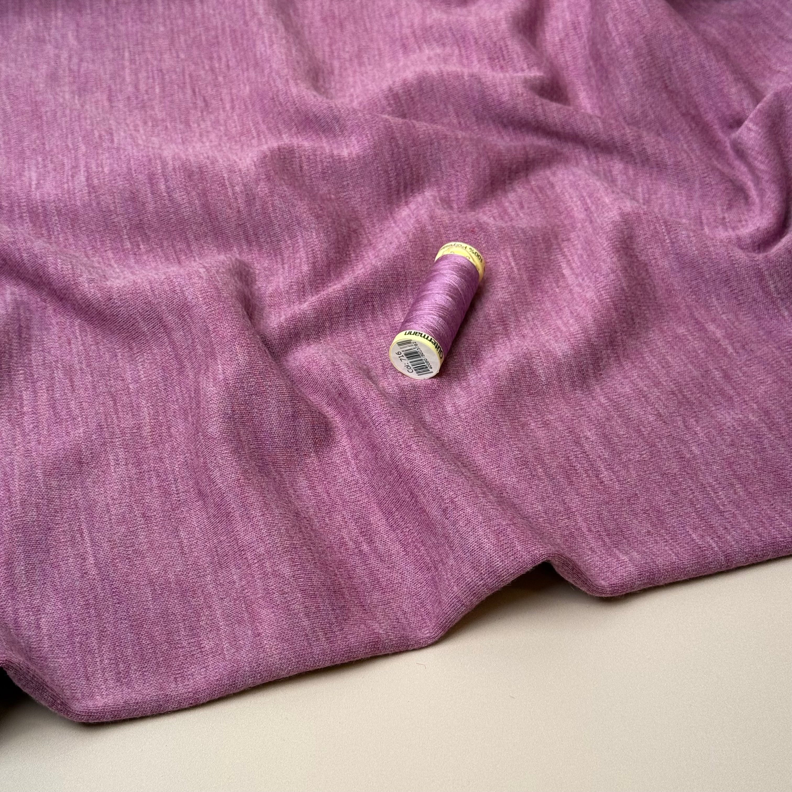 Pure Merino Wool Sweater Knit in Pink