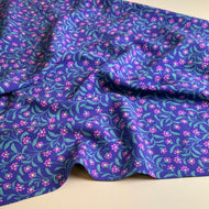 Ditsy Pink Flowers Viscose Fabric