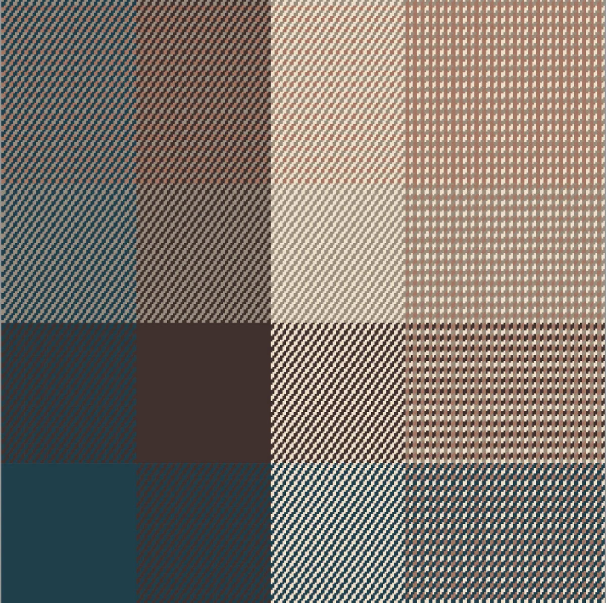 Mind The MAKER - Woodland Check Echo Yarn Dyed Textured Cotton Plaid
