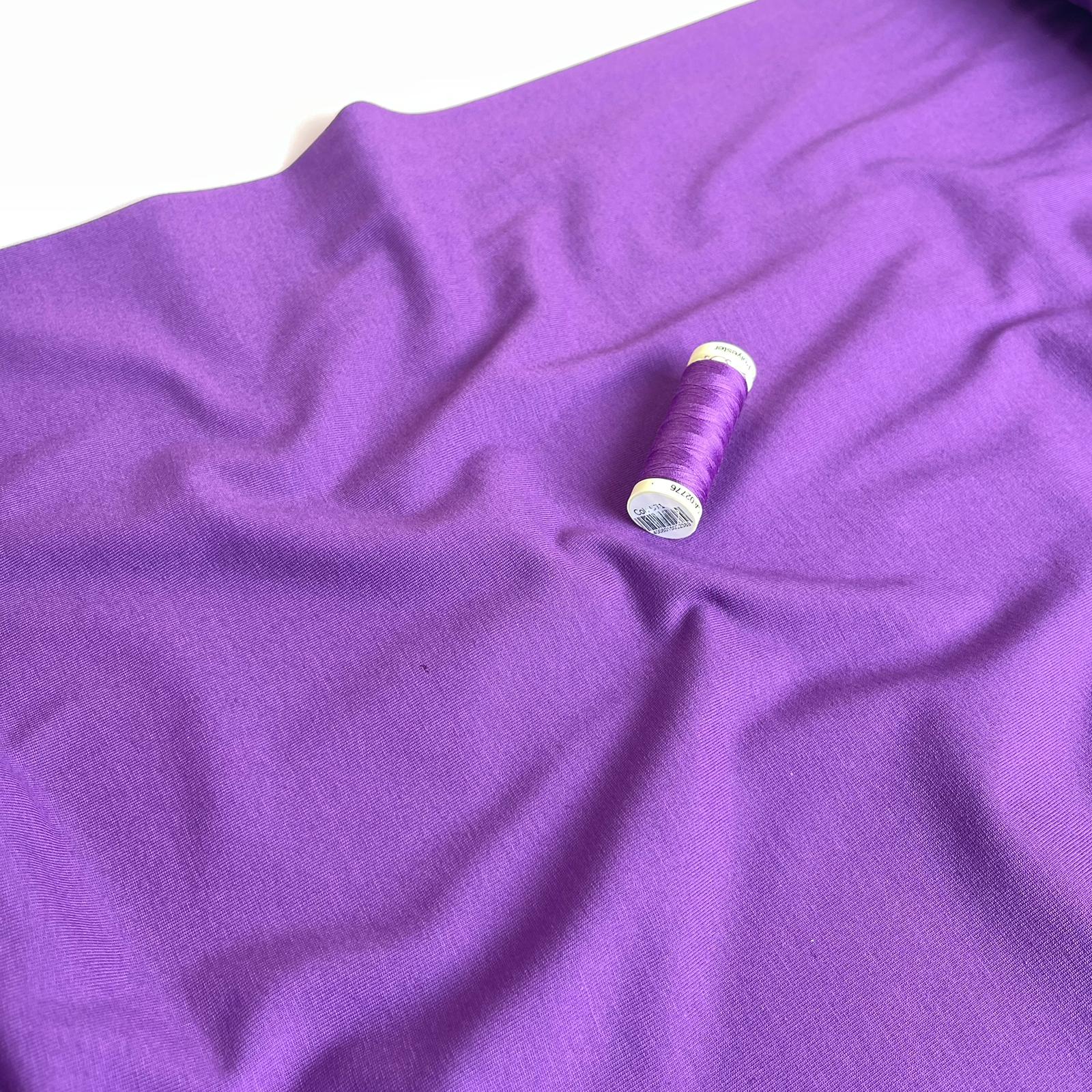 Essential Chic Violet Purple Cotton Jersey Fabric