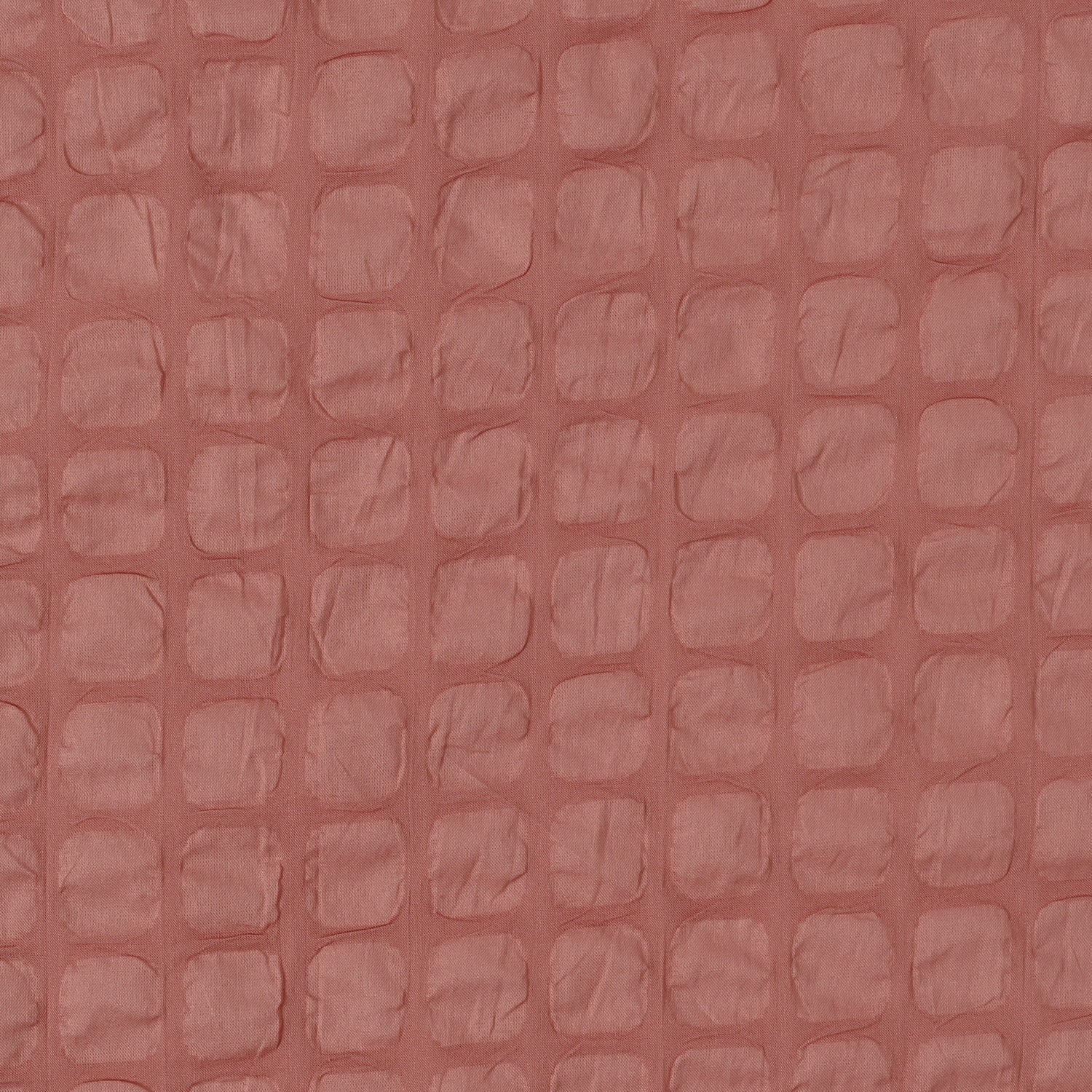 Kokka - Textured Waffle Squares Ripple Cotton Lawn in Clay Pink