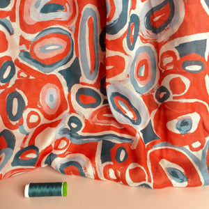 Dressmaking Fabrics, Ottilie Wool Crepe - Charcoal