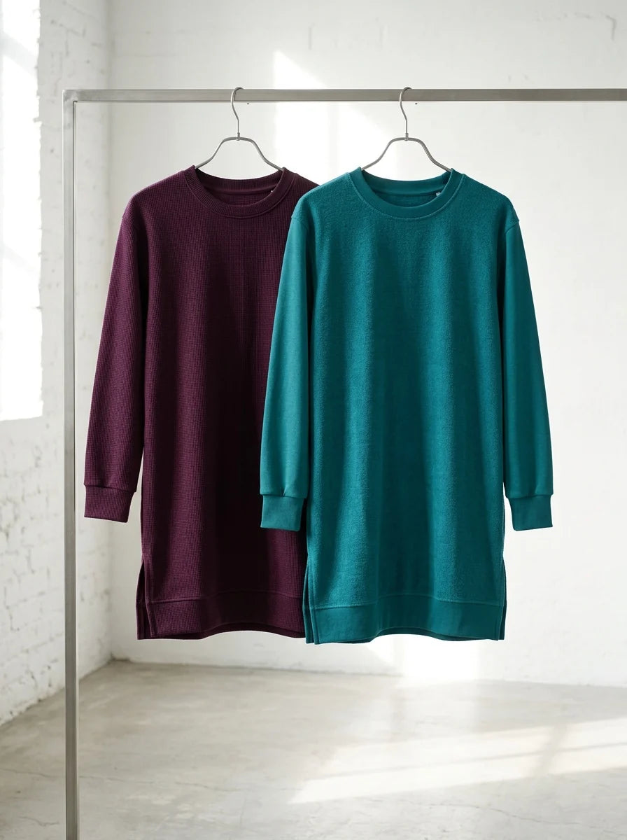 Mind The MAKER - Vento Organic Cotton Brushed Knit in Crisp Beet