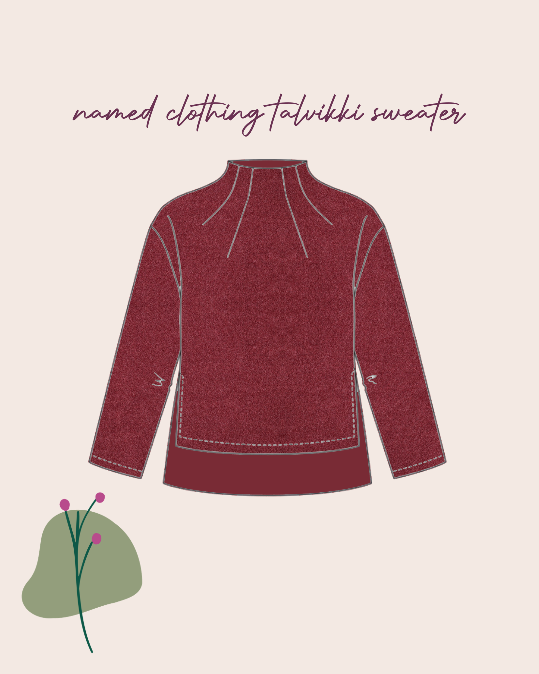 Sewing Kit - Talvikki Sweater in Organic Cotton Fleece