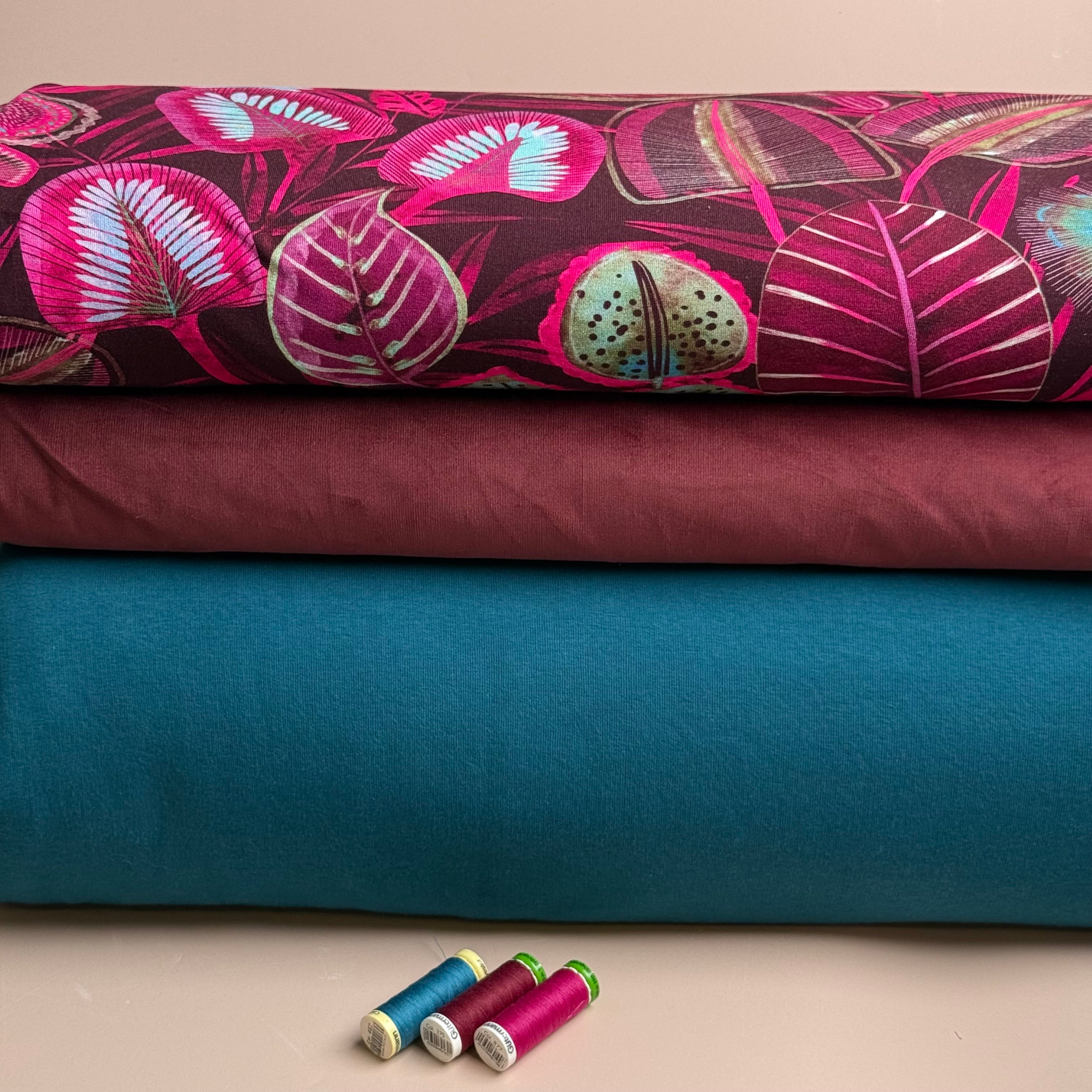 Botanical Blooms Viscose Jersey Fabric