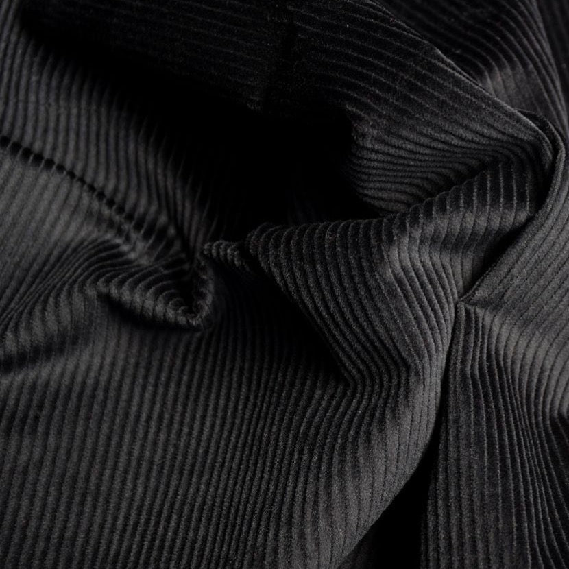 Cousette - Soft Velvet Cotton Corduroy in Black