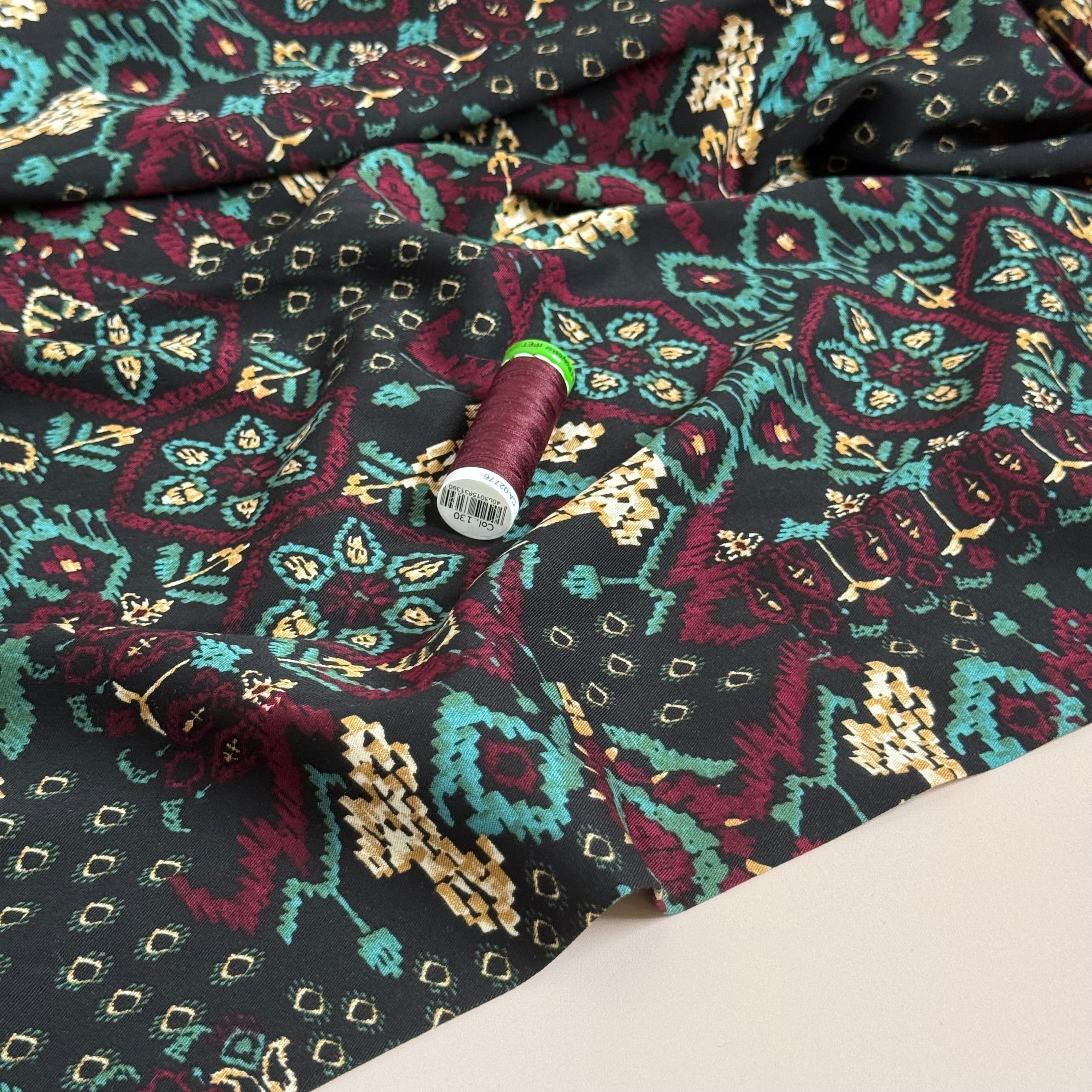 Rosella Tapestry Viscose Twill with Stretch