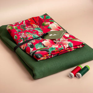 Make an Outfit Colour Bundle - Watercolour Tropics Viscose with Breeze Washed Linen