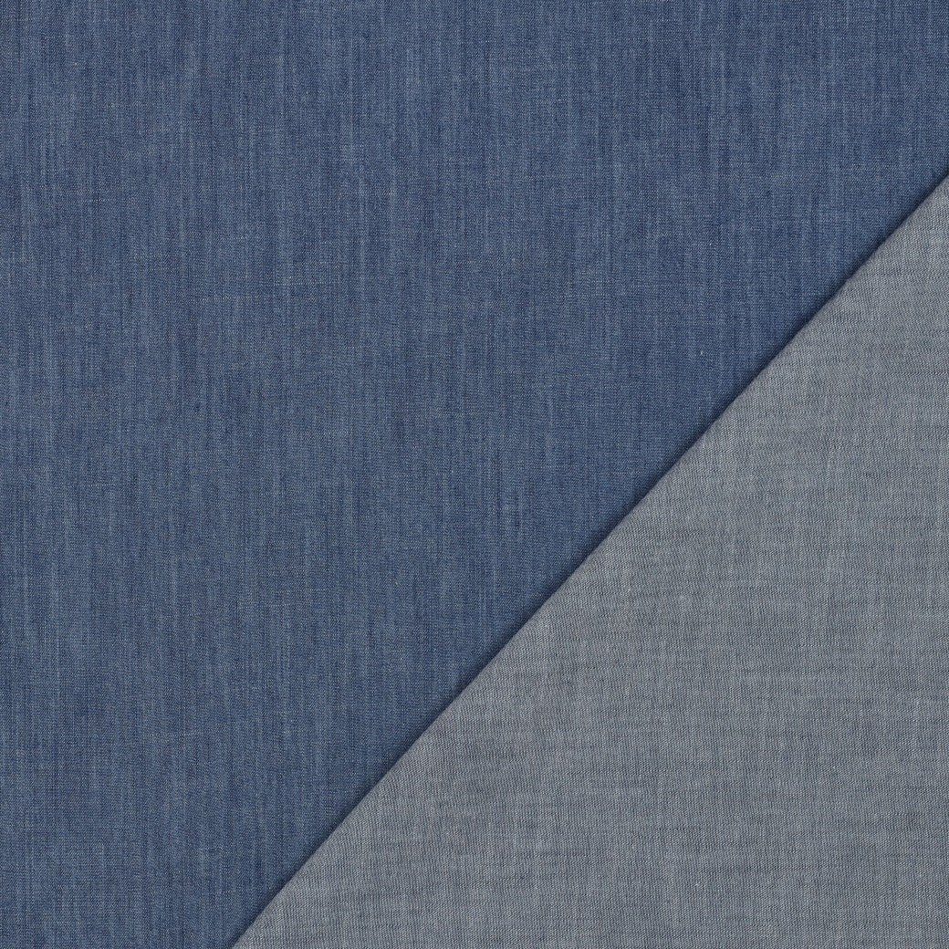 Indigo Blue Denim Slub Fabric
