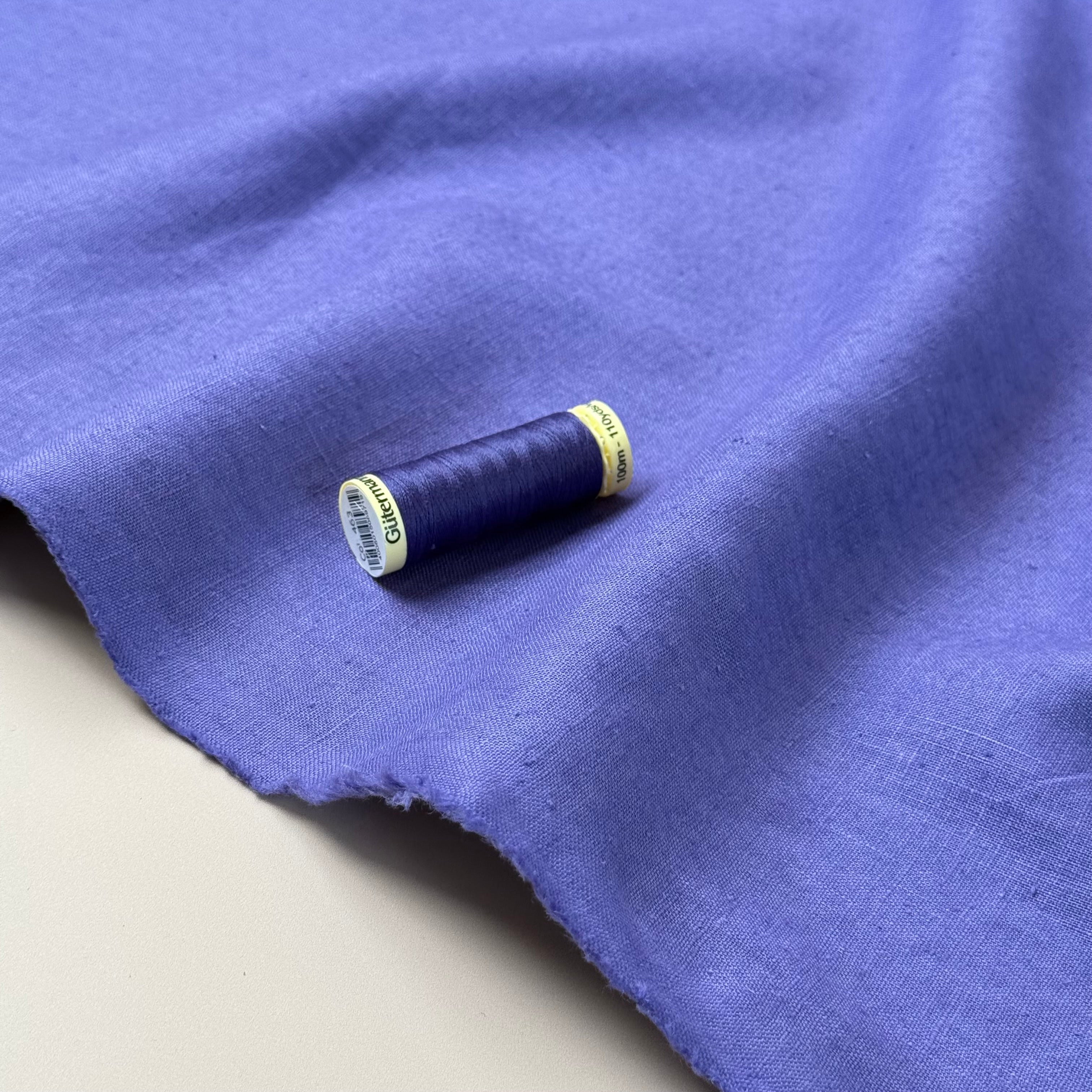 Breeze LIGHT Violet Purple - Enzyme Washed Linen Fabric