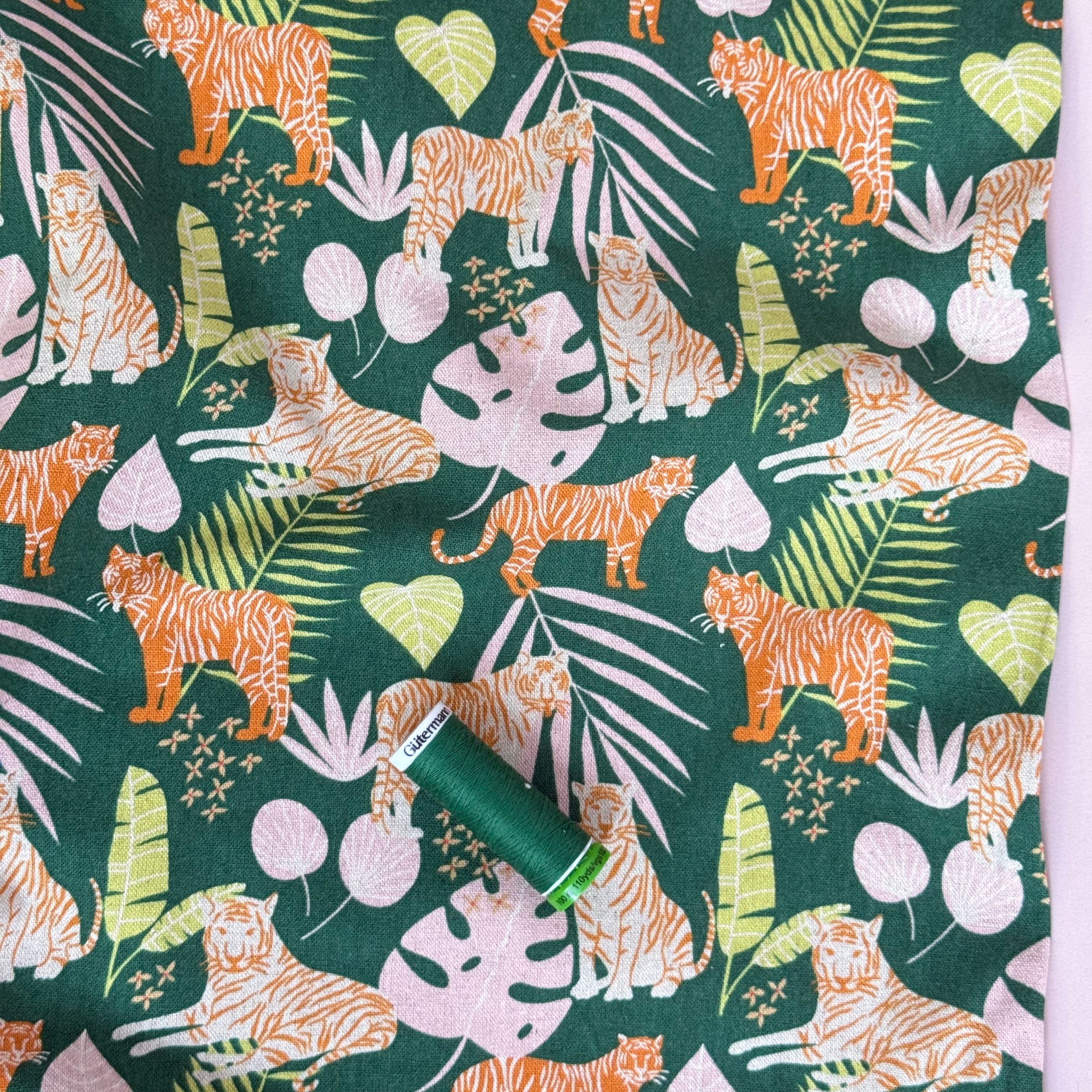 Cotton and Steel - Jungle Cruisin Rainforest Unbleached Cotton Canva