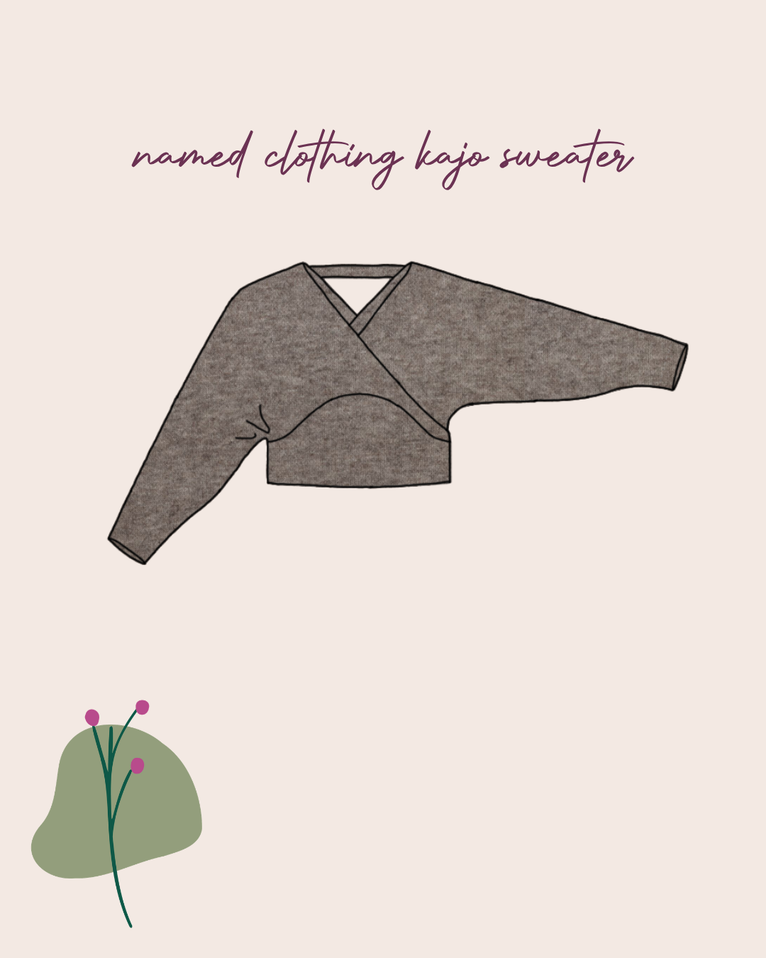 Sewing Kit - Kajo Dress & Top in Snug Knit Fabrics (multiple colour choice)