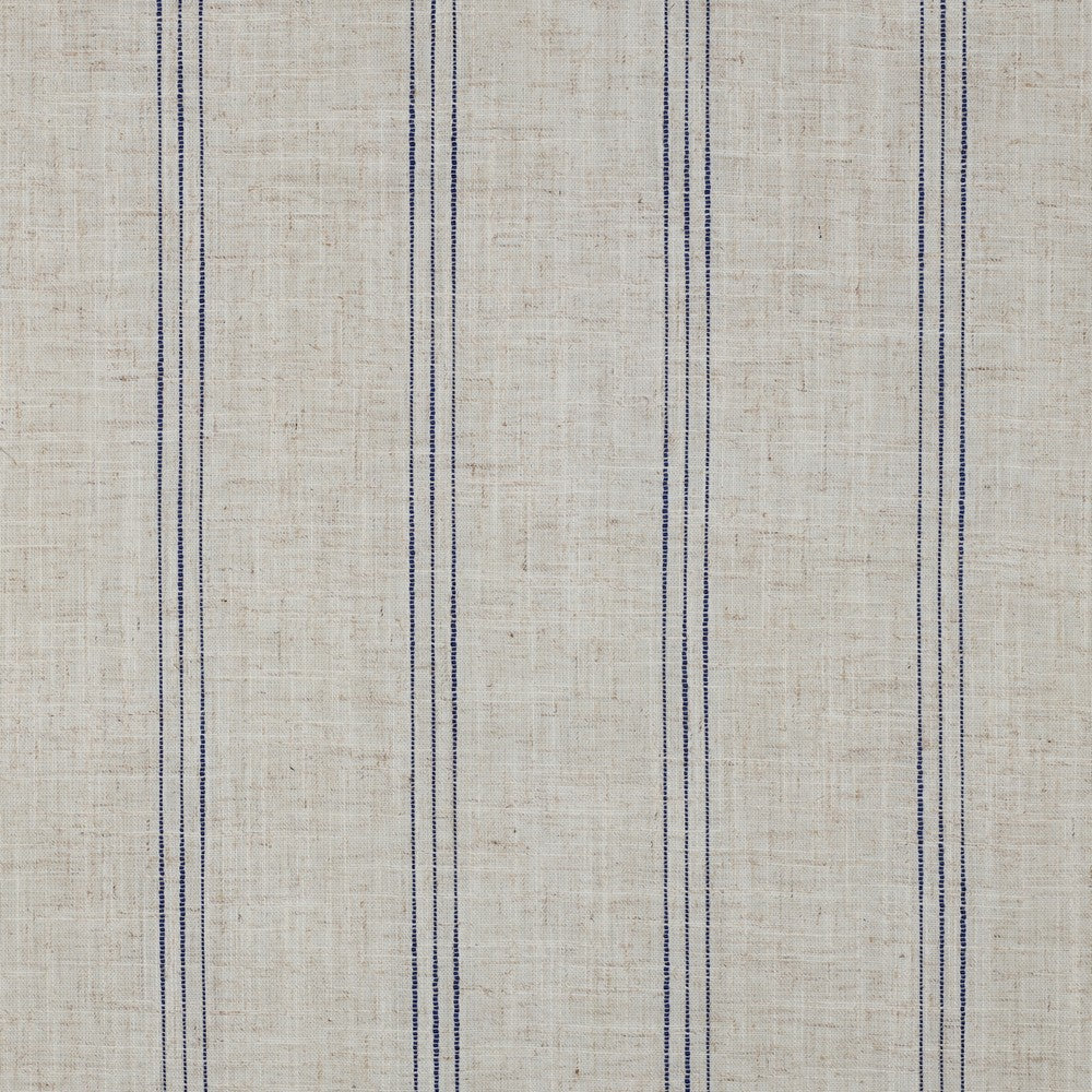 Blue Stripe Viscose Linen Fabric