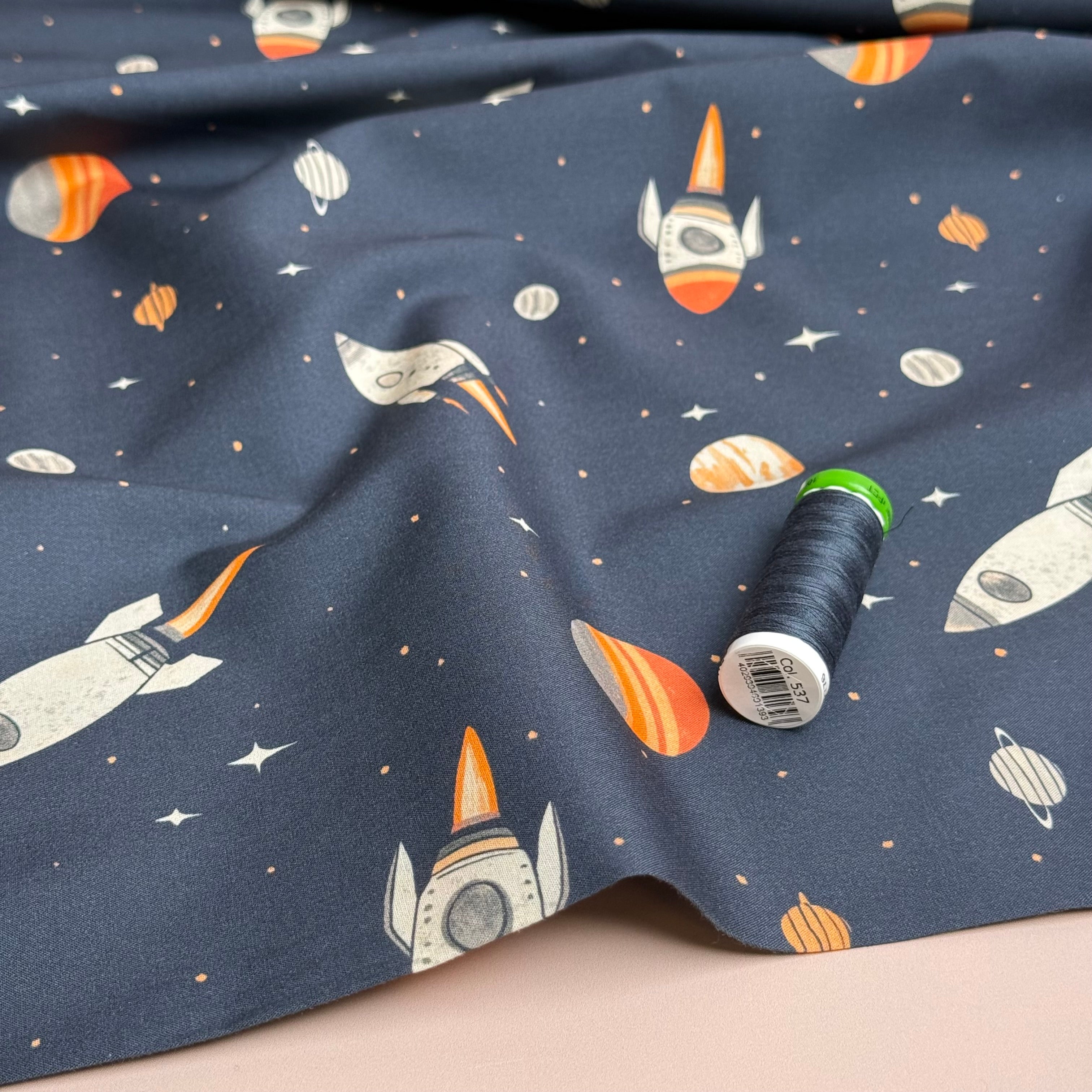 Space Fine Cotton Poplin Fabric