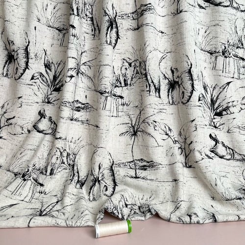 New Nature’s Wonder Viscose Linen Noil Fabric