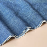 Indigo Blue Denim Slub Fabric