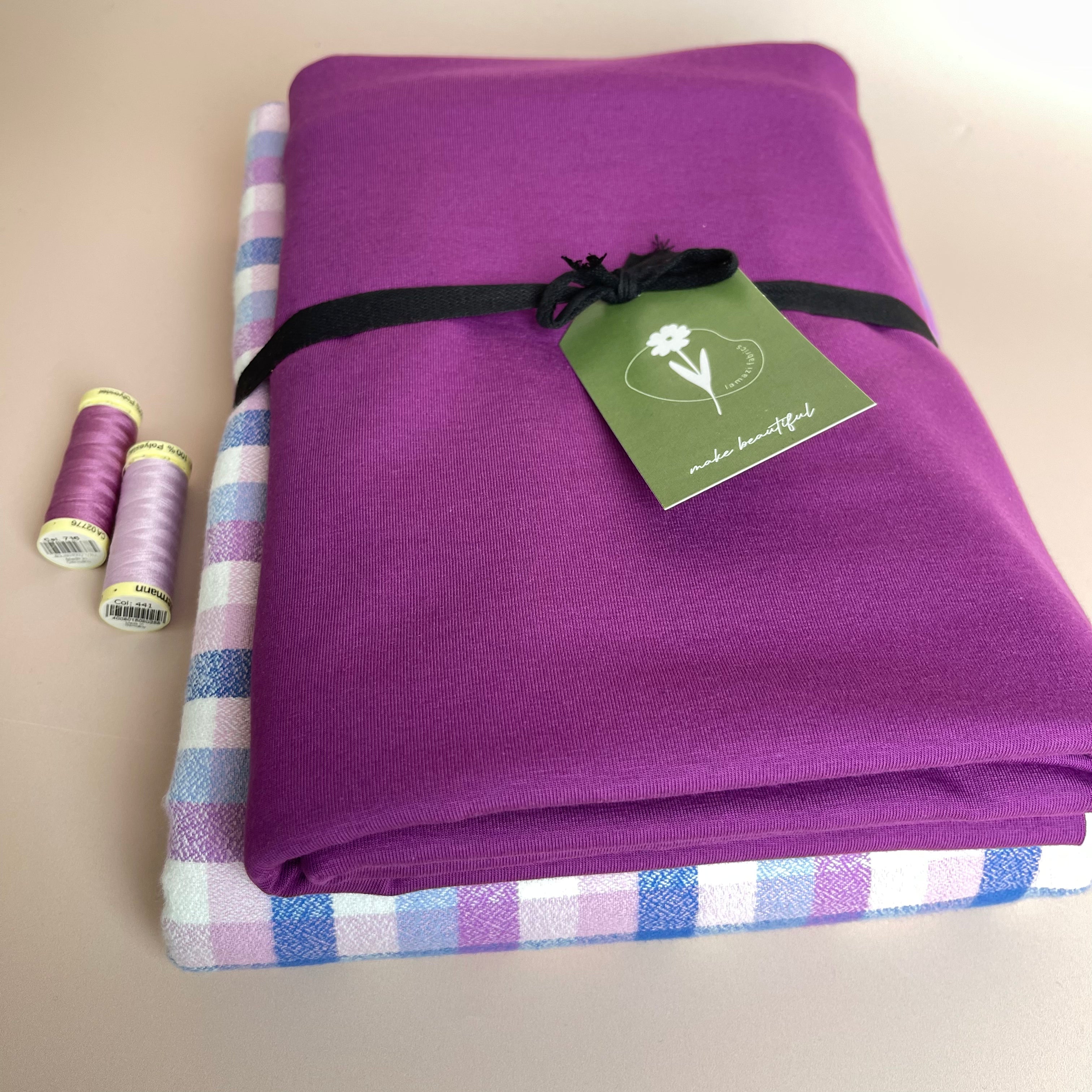 Limited Edition - Luxury Pyjama Kit with Lilac Mammoth Flannel