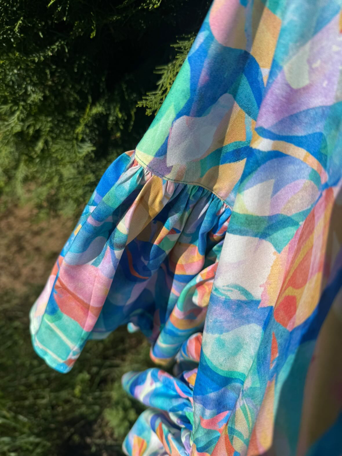 Summer Party - Painted Foliage Coast Viscose Fabric