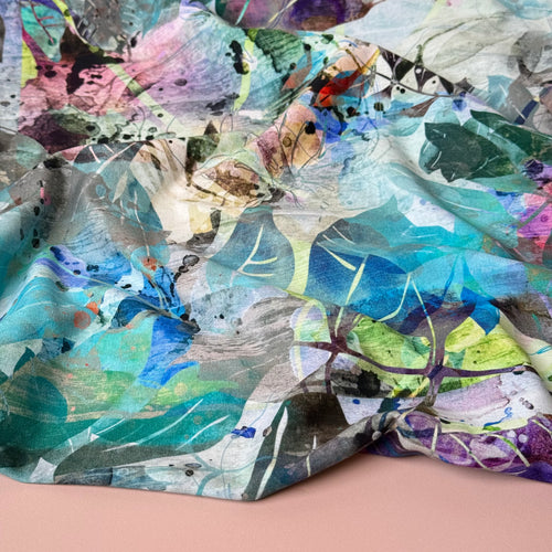 Danish Design - Mixed Media Collage Cotton Jersey