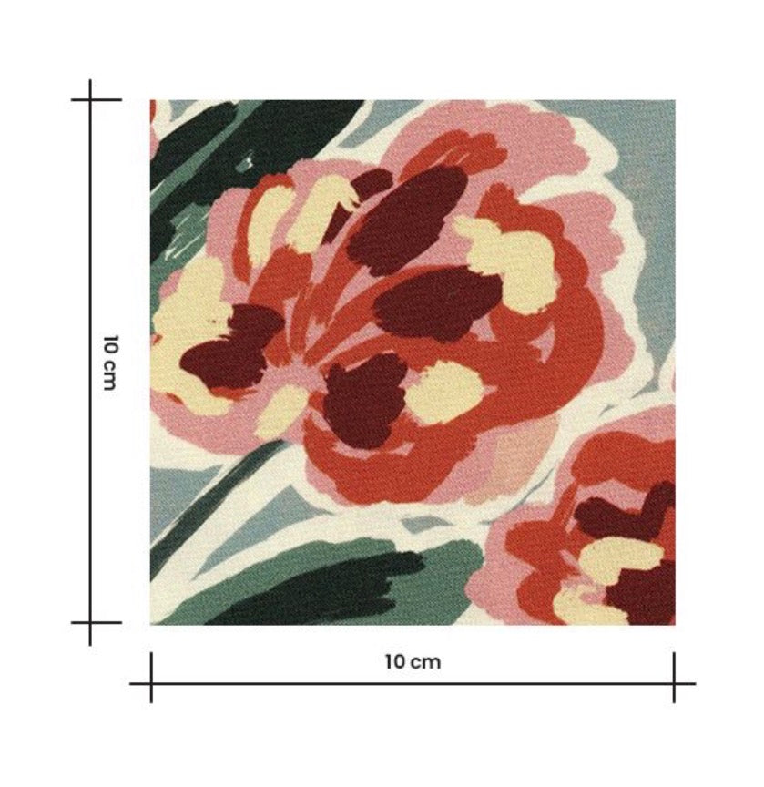 Cousette - Floral Border Viscose Fabric