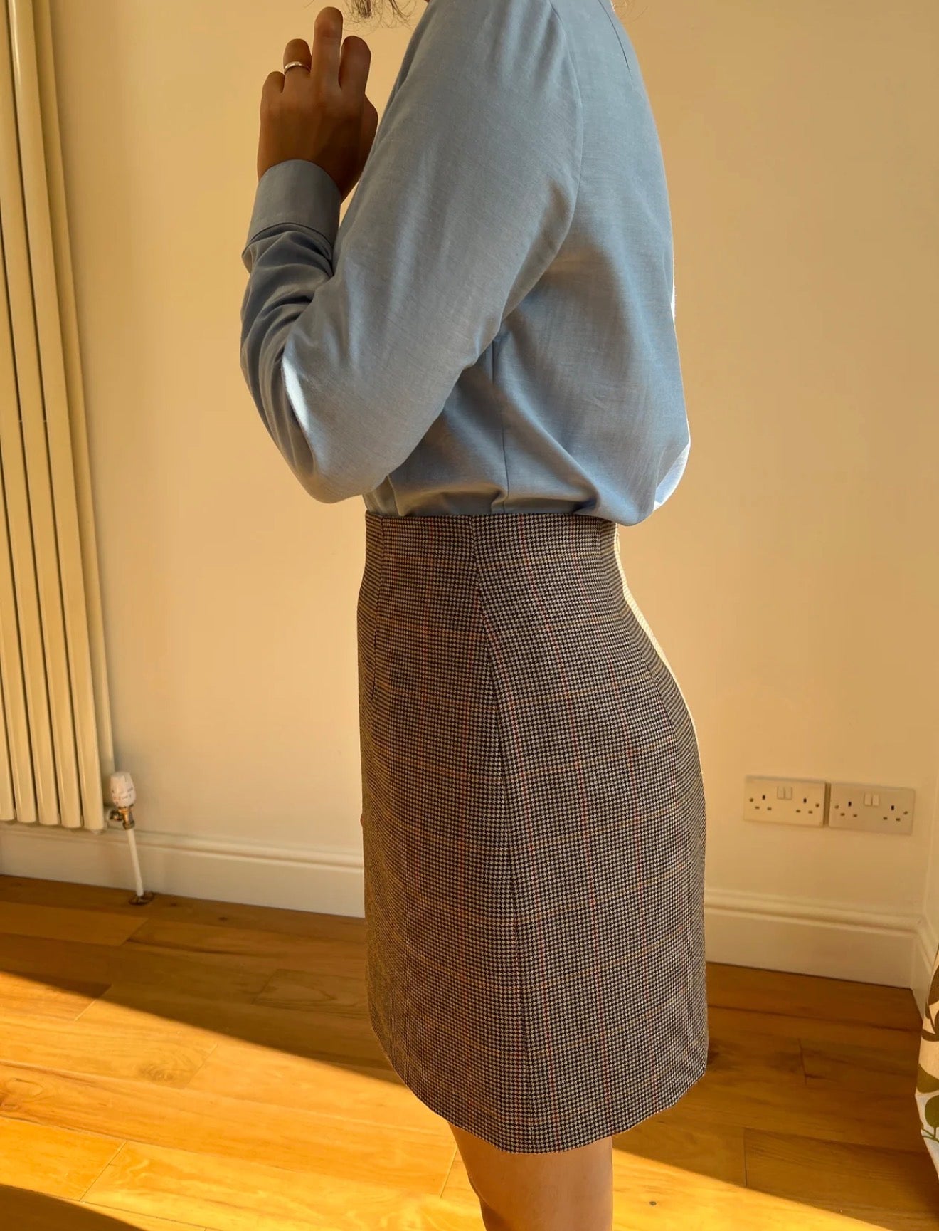 Sewing Kit - Dulce Skirt & Freddie Jacket in Black Wool Boucle Tweed