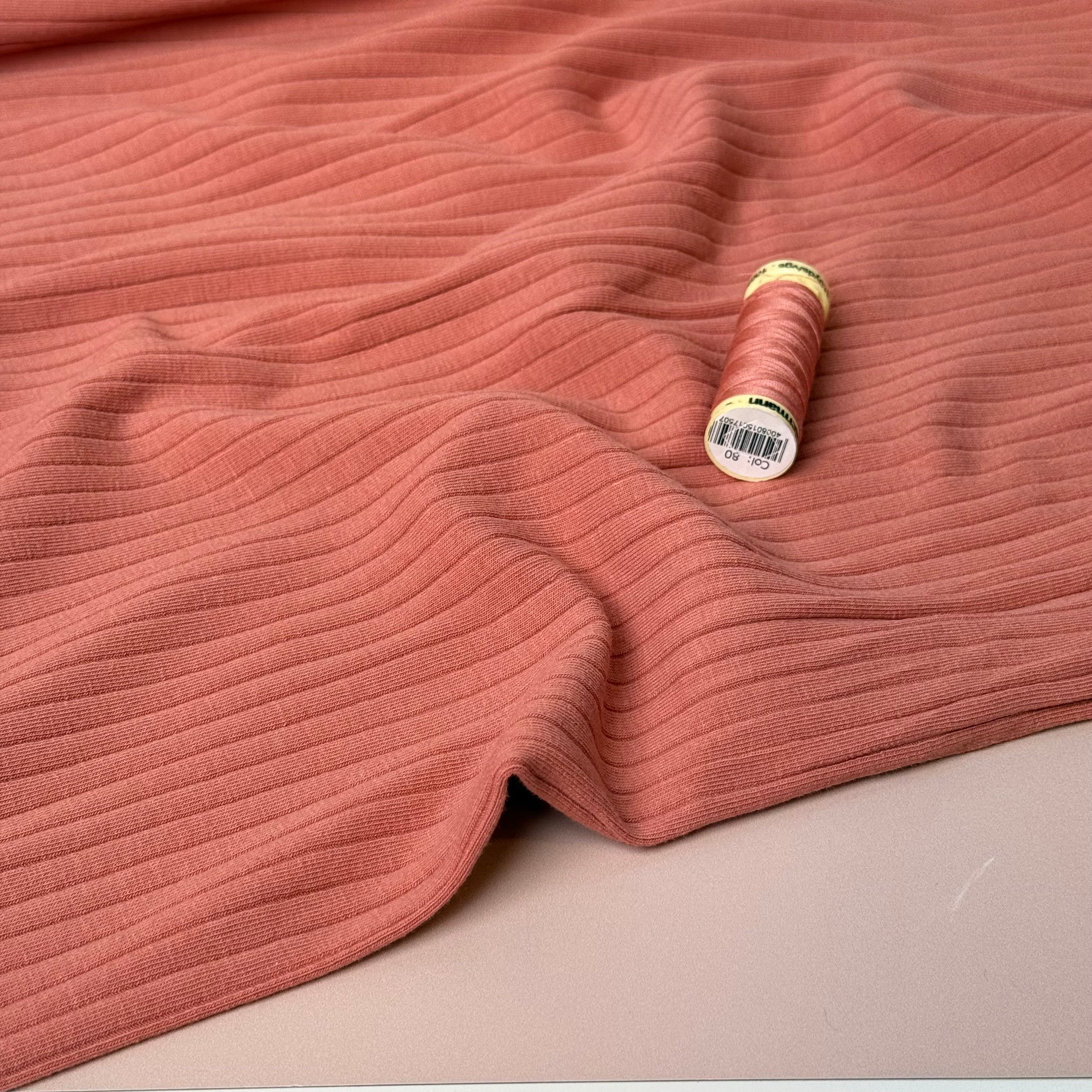 Canyon Clay Cotton Ribbed Jersey