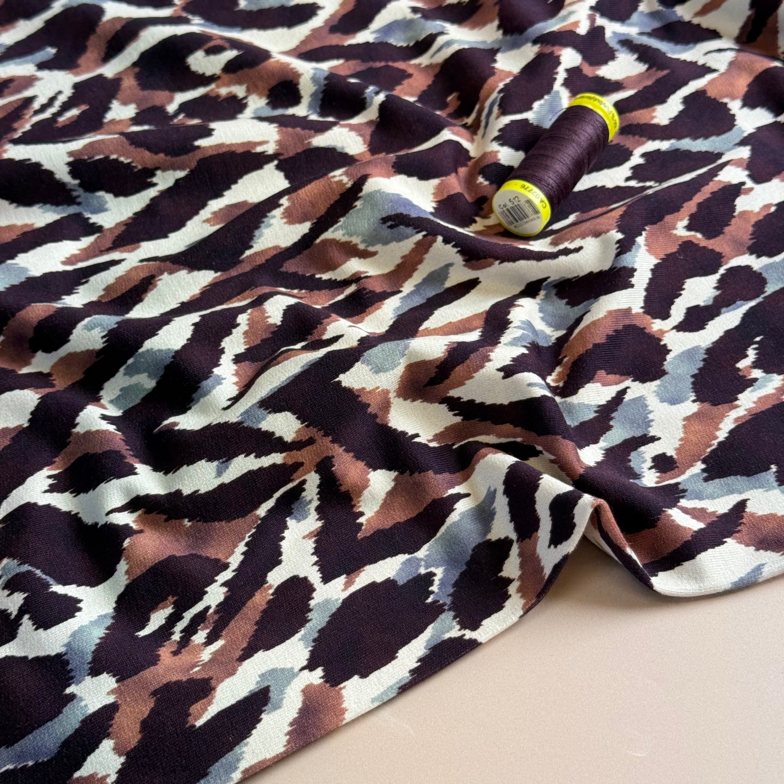 Painterly Wildwood Cotton French Terry