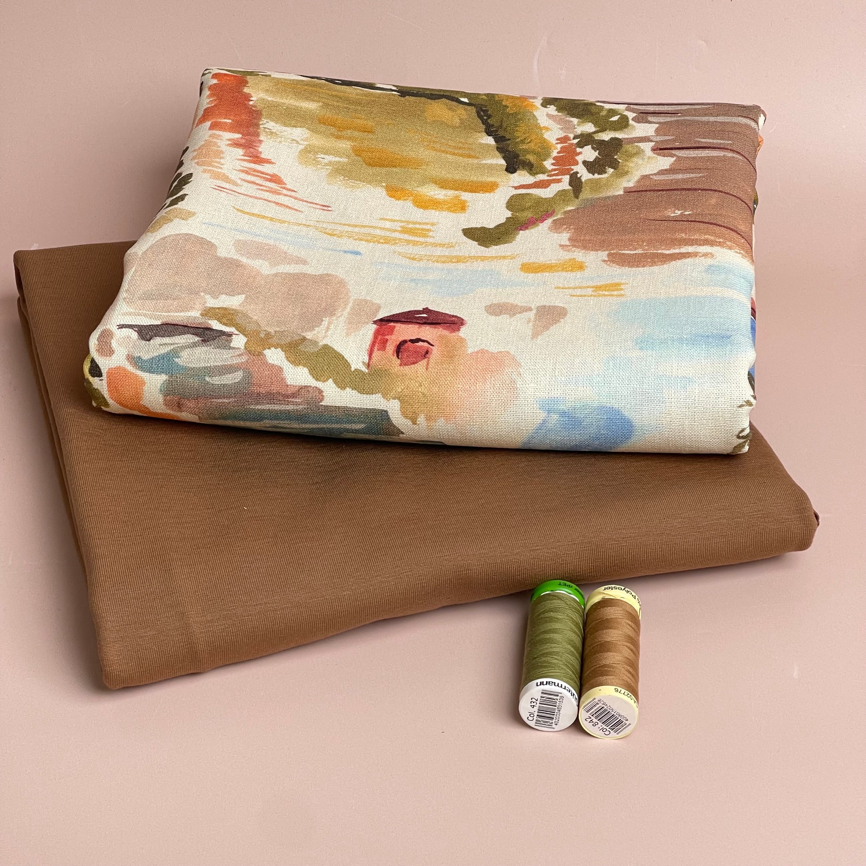 Make an Outfit Colour Bundle - Italian Landscape Viscose Linen & Cotton Jersey
