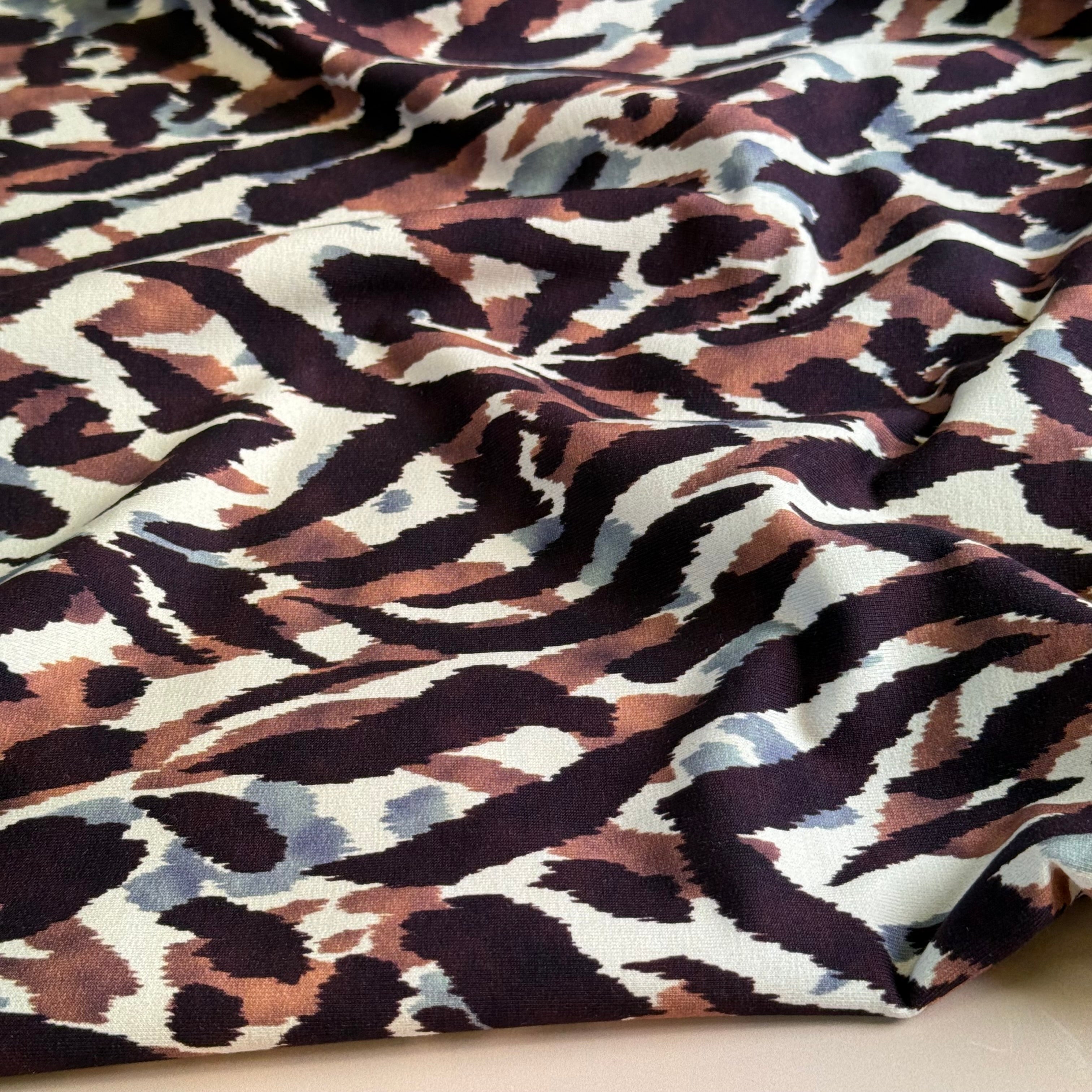 Painterly Wildwood Cotton French Terry