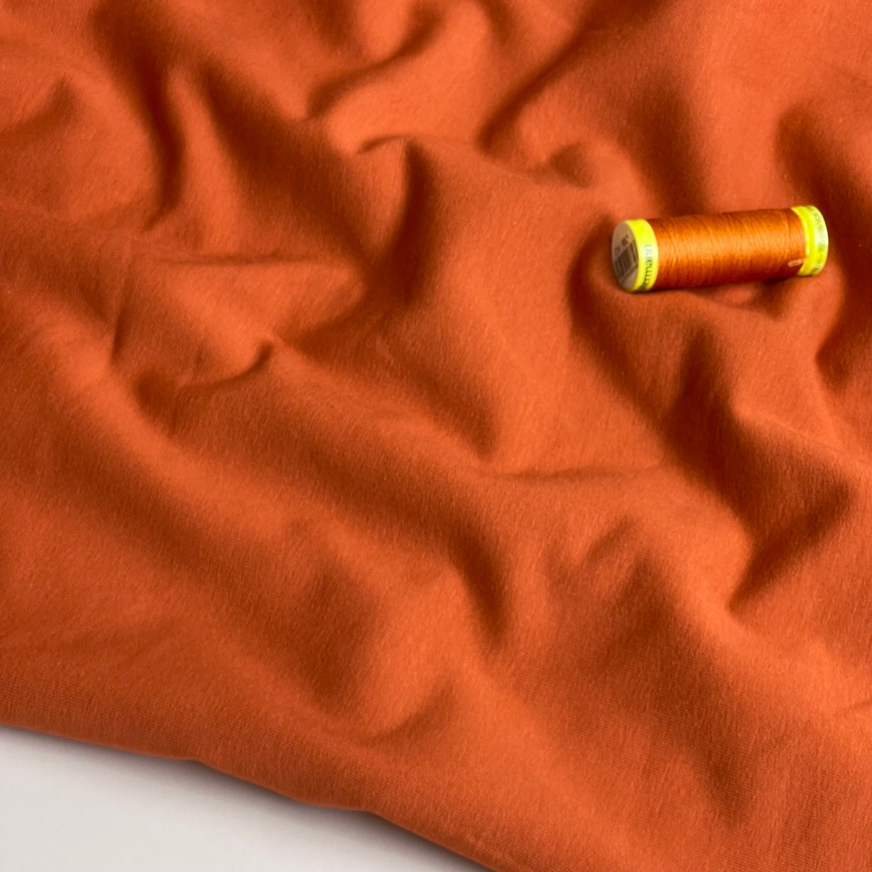 Brushed Sweat-shirting in Rust