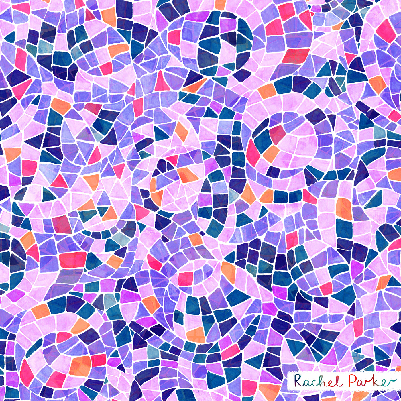 PRE-ORDER Adventure - Mosaics Viscose in Lavender (due by end of February)