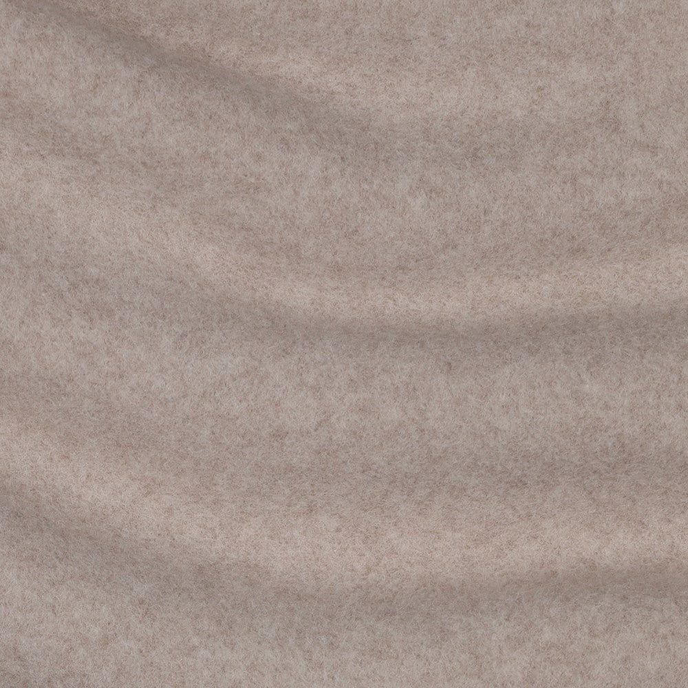 Pure Organic Cotton Fleece in Taupe Melange