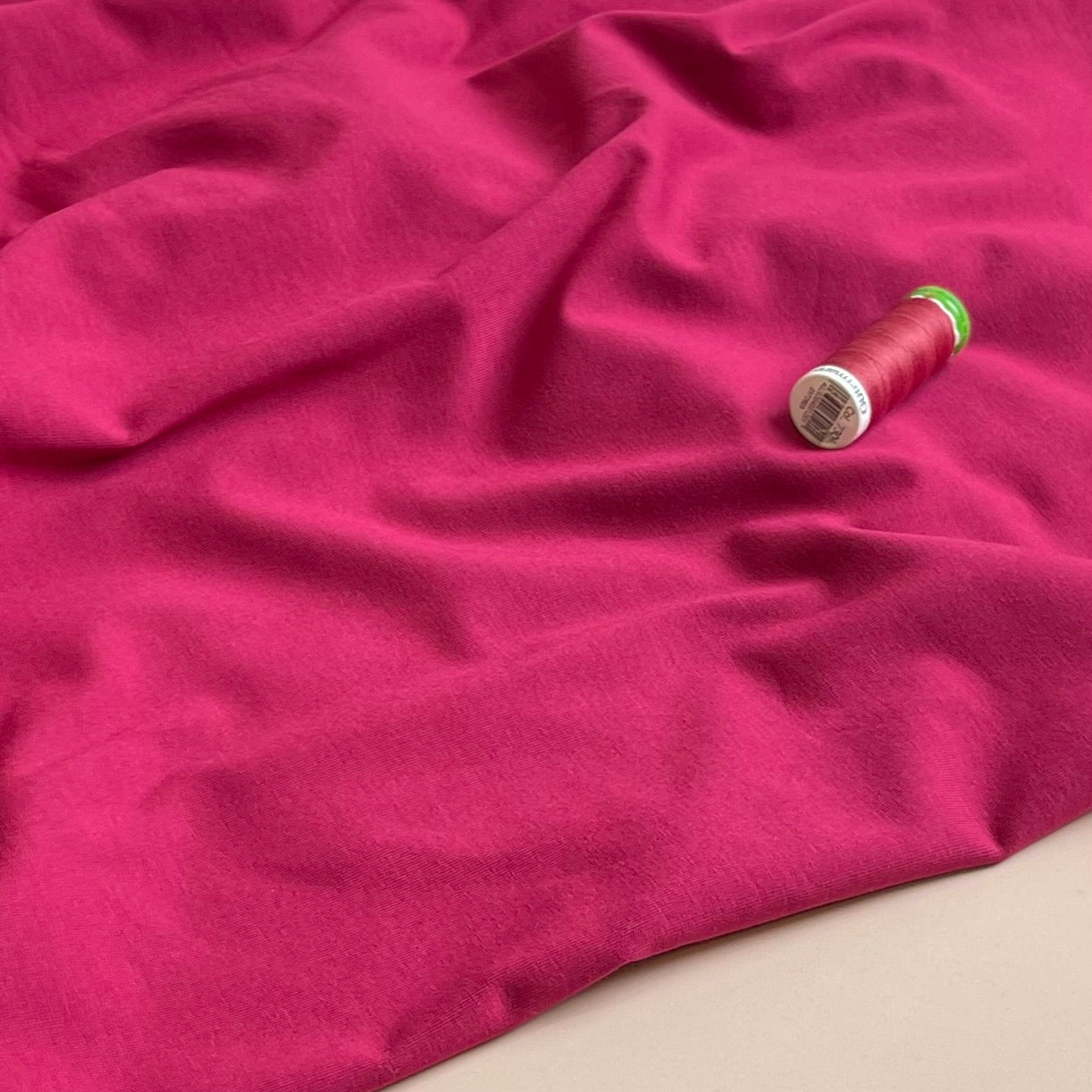 Essential Chic Wine Plain Cotton Jersey Fabric