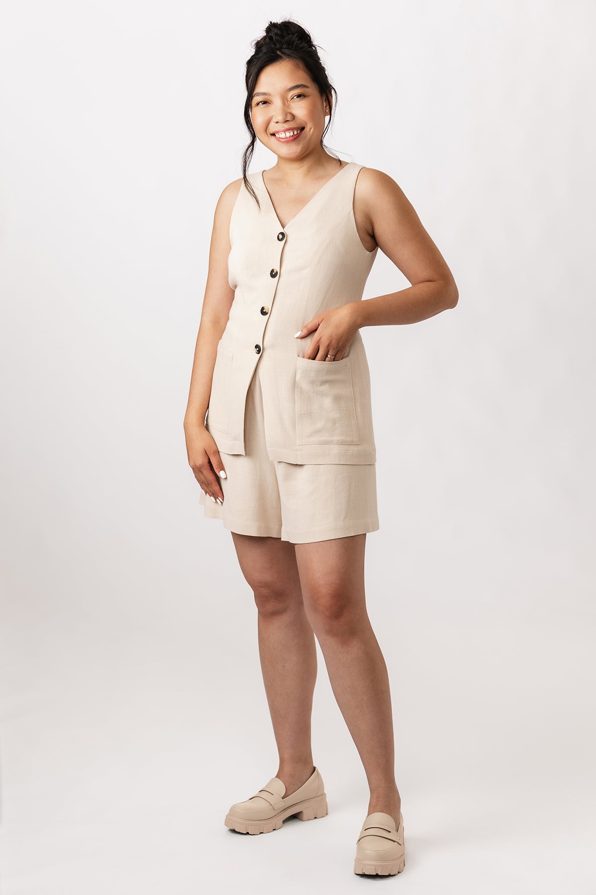 Named Clothing - ASTERI Button-down Dress and Vest Sewing Pattern