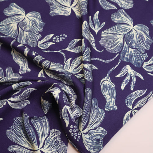 PRE-ORDER - MID SEPTEMBER DELIVERY Mind The MAKER - Loa Blue Viscose Twill with LENZING™ ECOVERO™ fibres