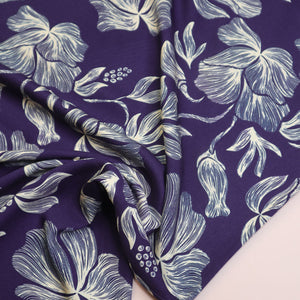 PRE-ORDER - MID SEPTEMBER DELIVERY Mind The MAKER - Loa Blue Viscose Twill with LENZING™ ECOVERO™ fibres