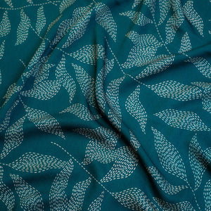 PRE-ORDER - MID SEPTEMBER DELIVERY Mind The MAKER - Lulu Teal Viscose Twill with LENZING™ ECOVERO™ fibres