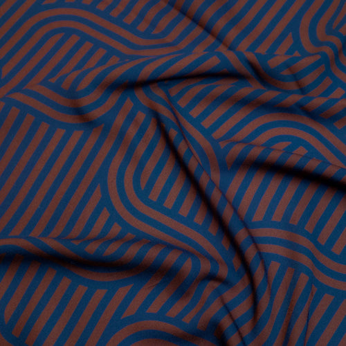 PRE-ORDER - MID SEPTEMBER DELIVERY Mind The MAKER - Ziggy Rust Viscose Twill with LENZING™ ECOVERO™ fibres