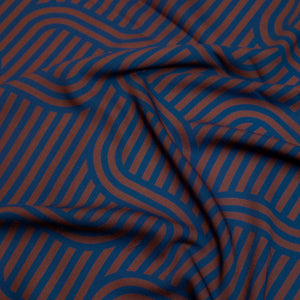 PRE-ORDER - MID SEPTEMBER DELIVERY Mind The MAKER - Ziggy Rust Viscose Twill with LENZING™ ECOVERO™ fibres