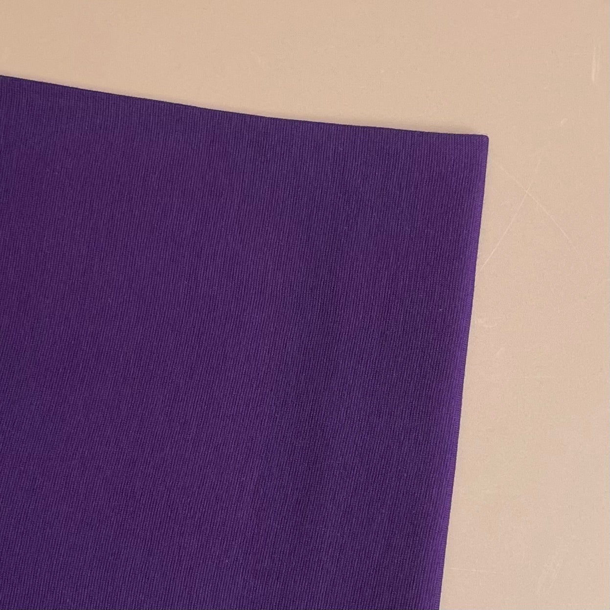 Purple Tubular Cotton Cuff Ribbing Fabric