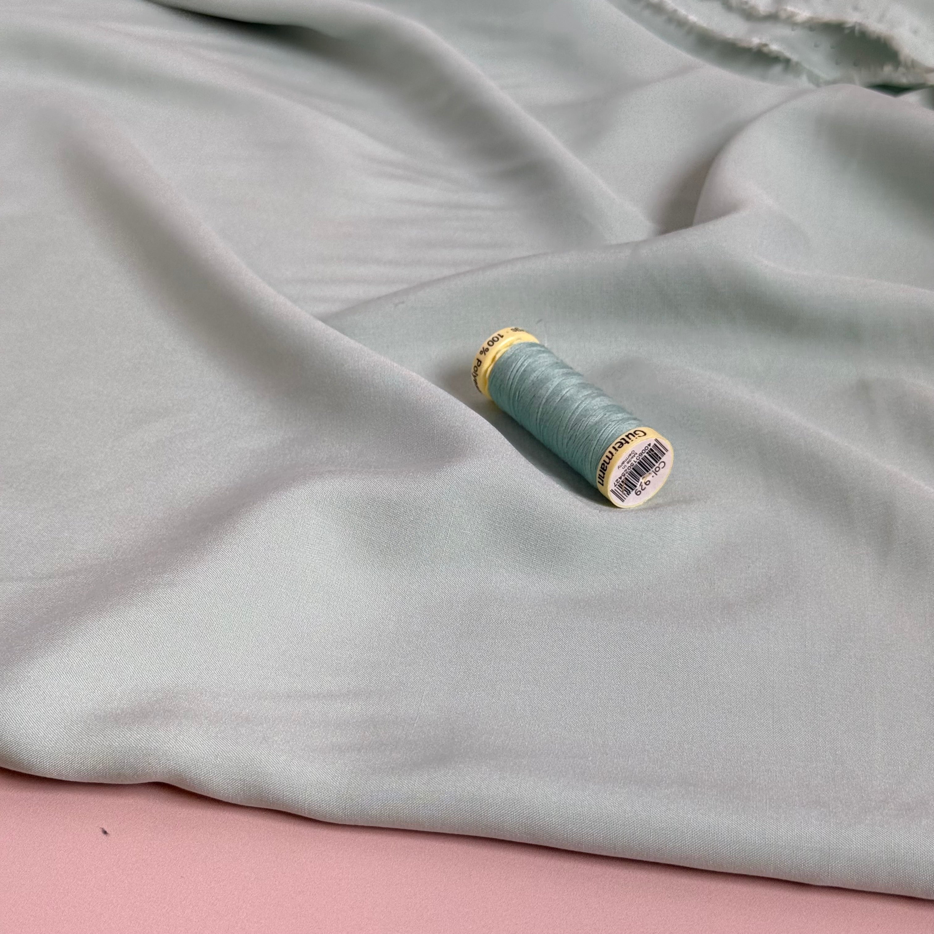Elegance Mint Plain ECOVERO Viscose Fabric