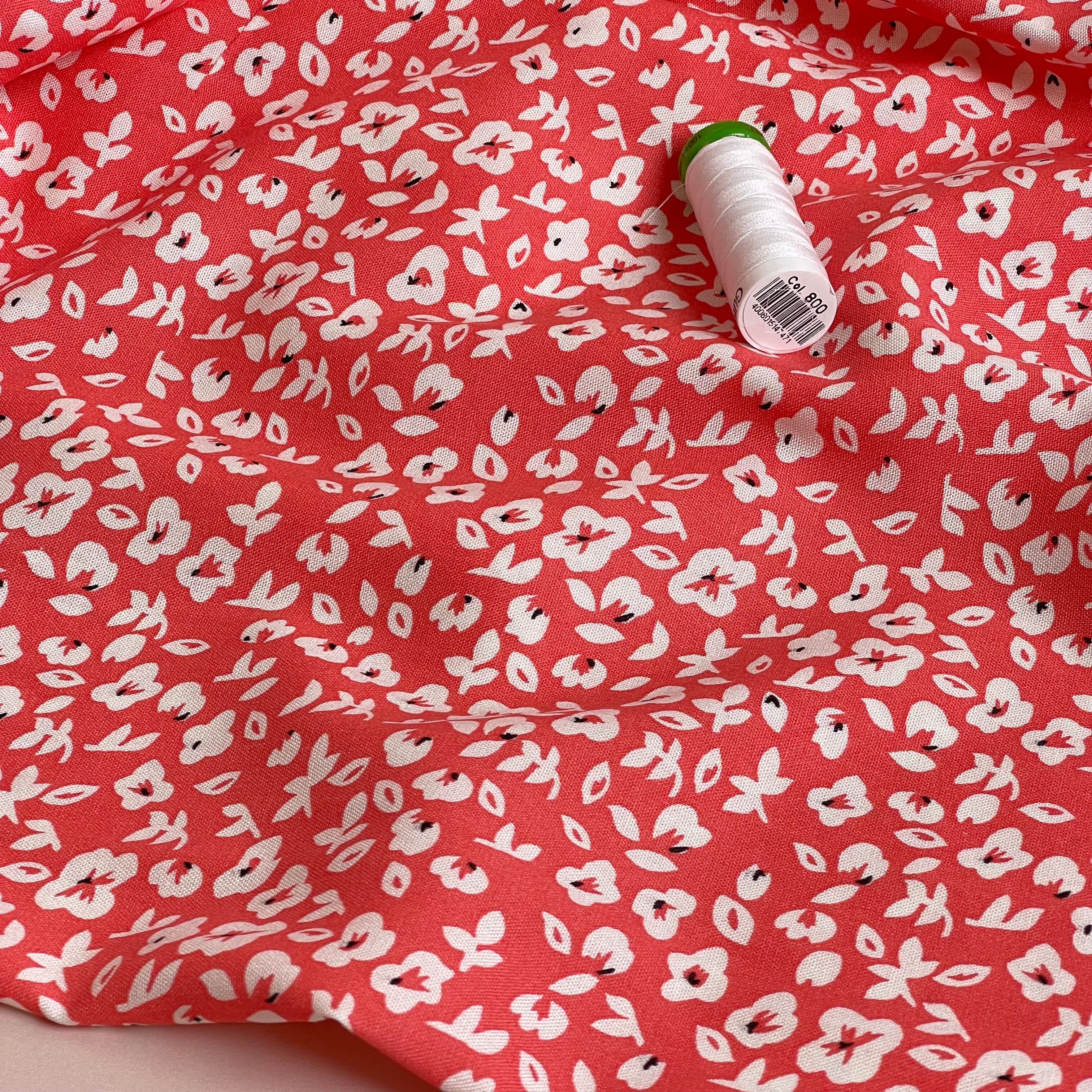 Ex-Designer Deadstock - Ditsy Spring Meadow Viscose Fabric