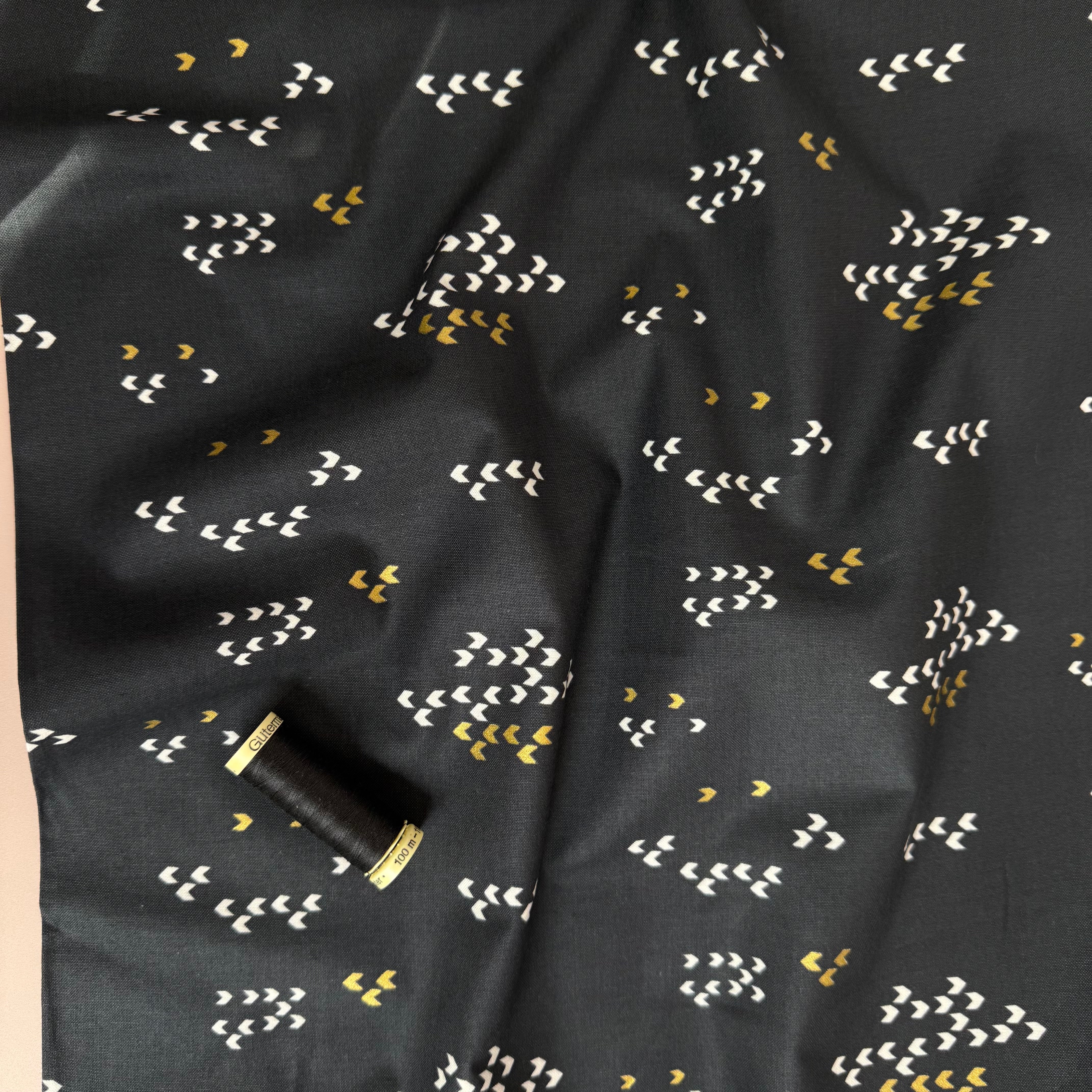 Cotton and Steel - Reflection Pitch Japanese Metallic Cotton Fabric