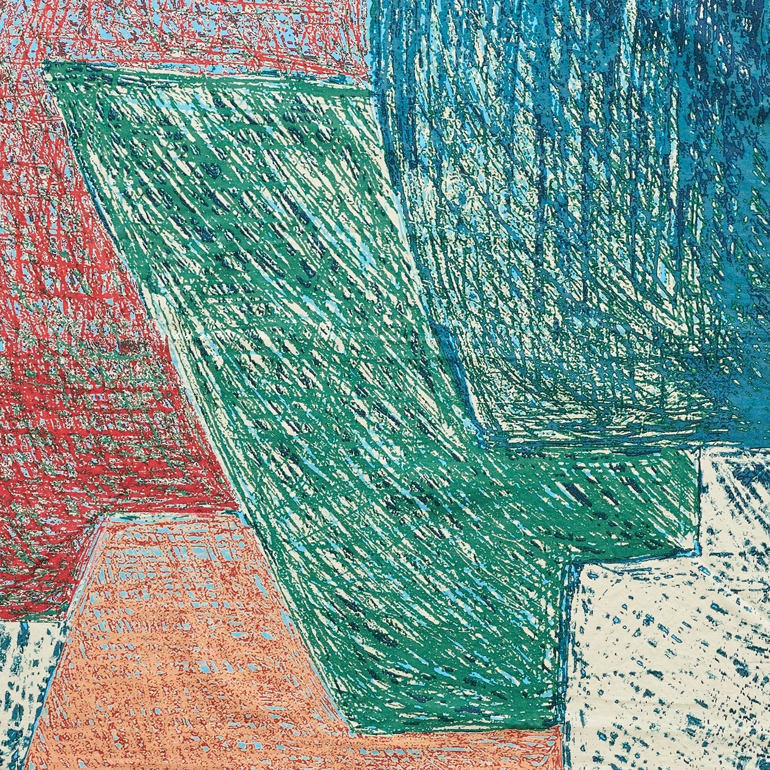 Keshiki - Station City Cotton Viyella Red & Green