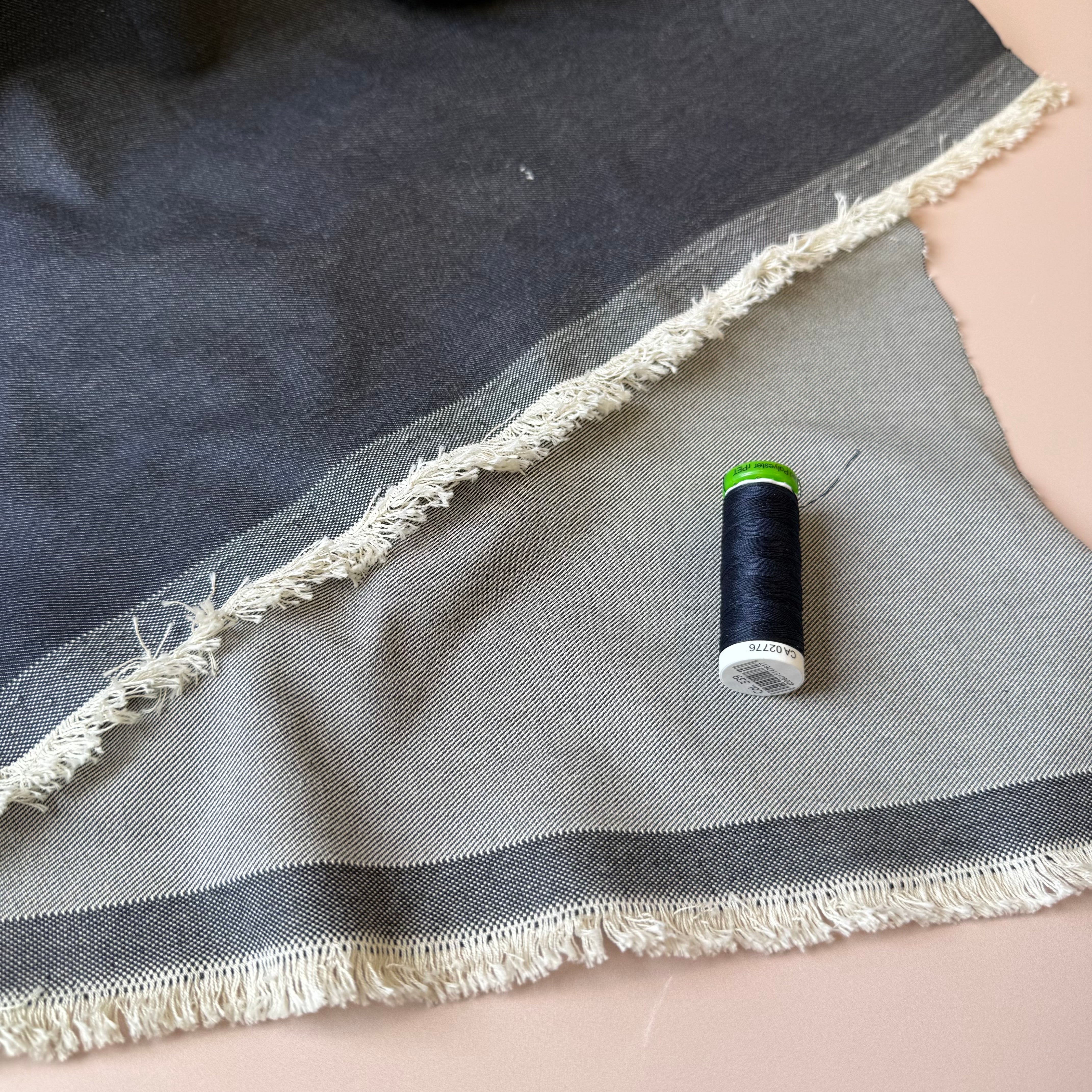 Ex-designer Deadstock 10oz Cotton Denim in Indigo