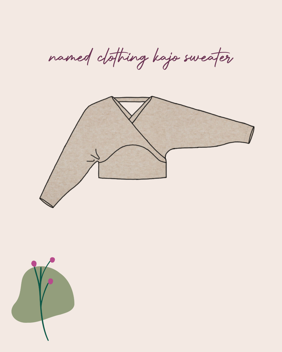 Sewing Kit - Kajo Dress & Top in Snug Knit Fabrics (multiple colour choice)