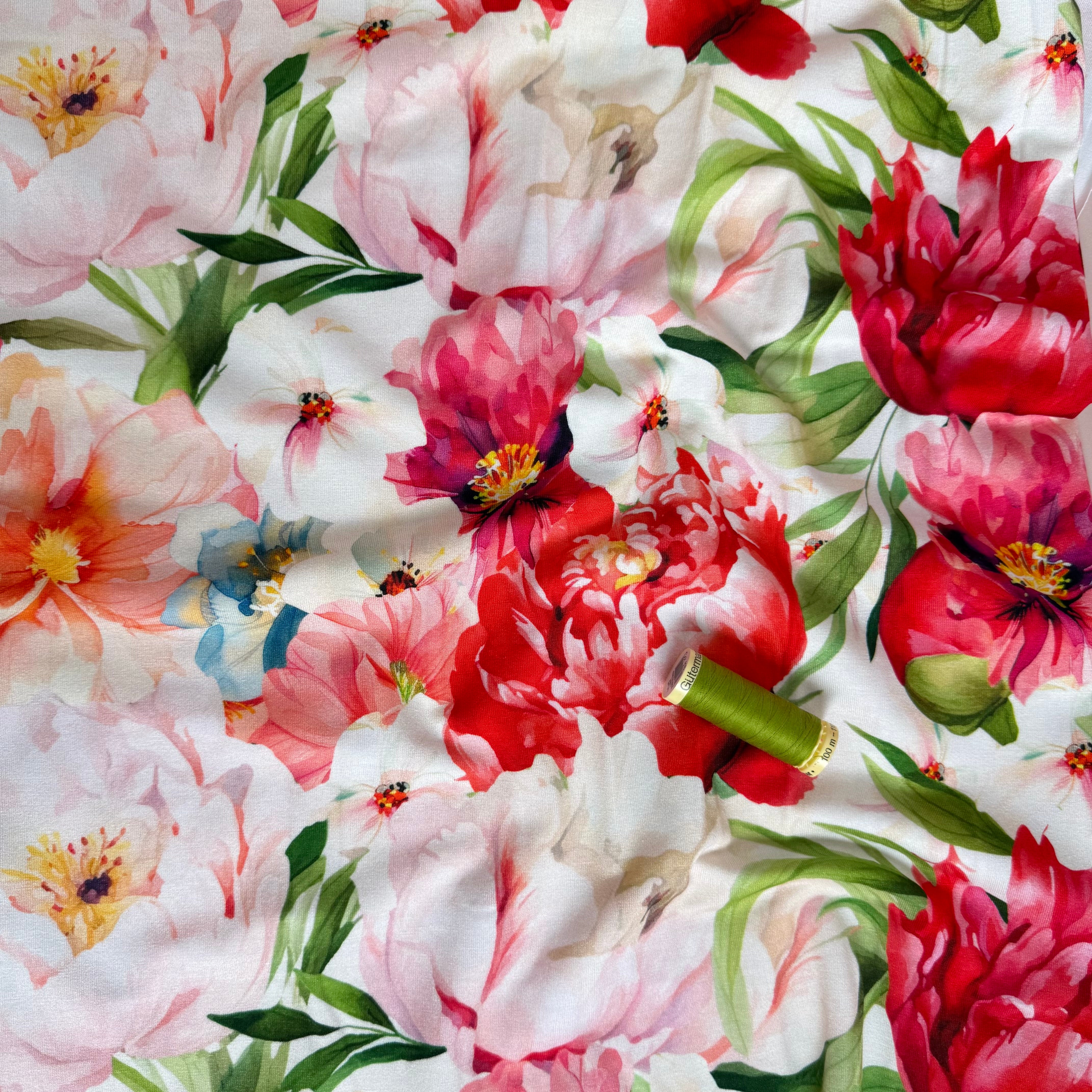 Danish Design - Peonies ECOVERVO™ Viscose Jersey