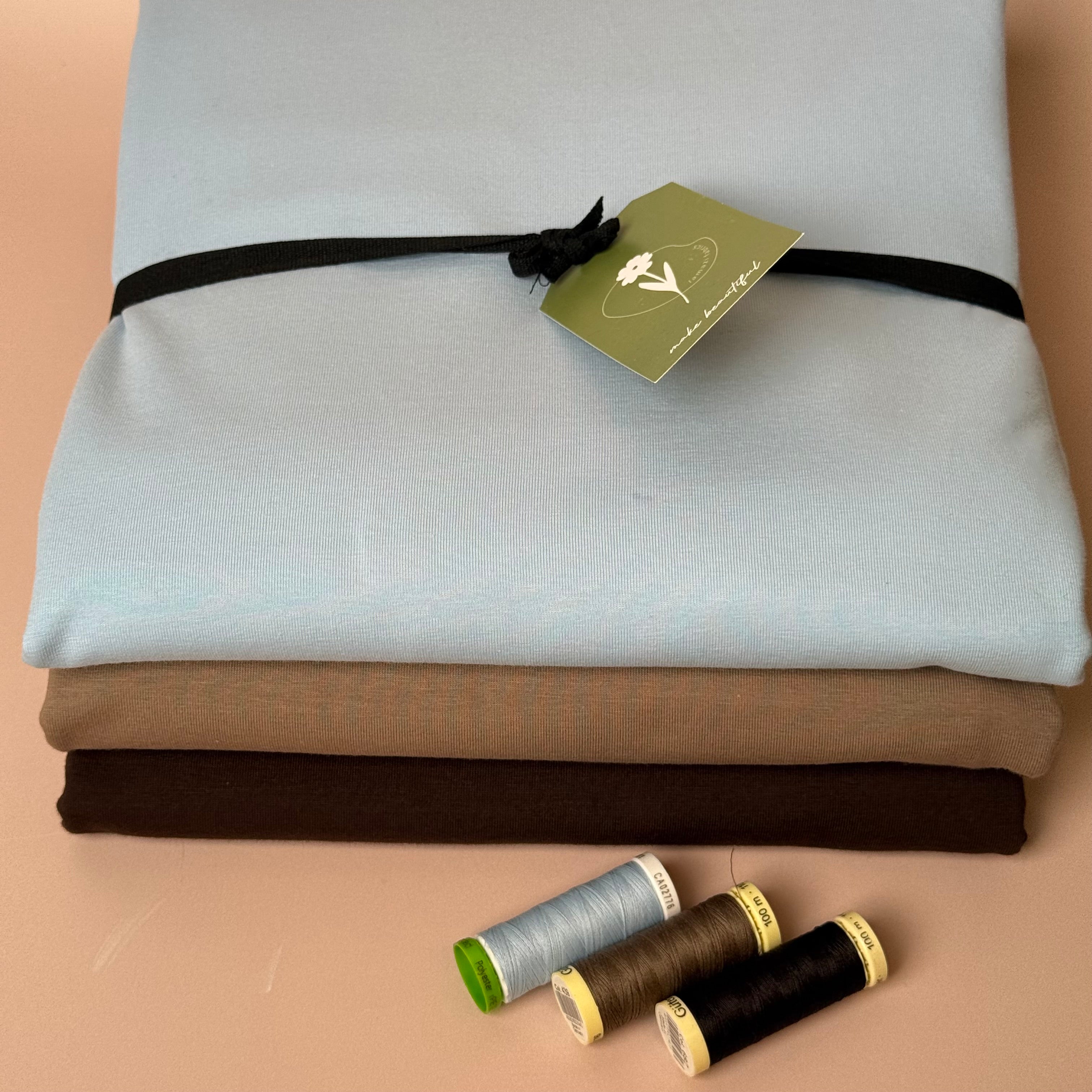 Colour Bundles - Beach Fossils Essential Chic Cotton Jersey Fabrics