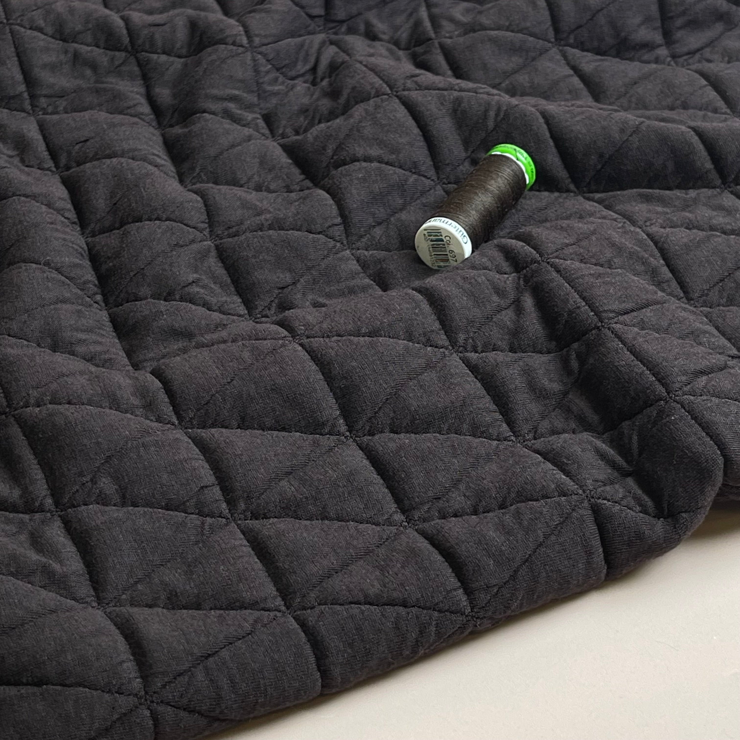 Triangles in Brown Quilted Knit